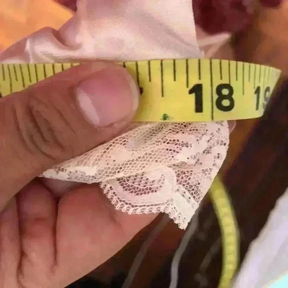 Vtg midcentury peach? Pink? nylon nightgown slip S-M? - Picture 8 of 9